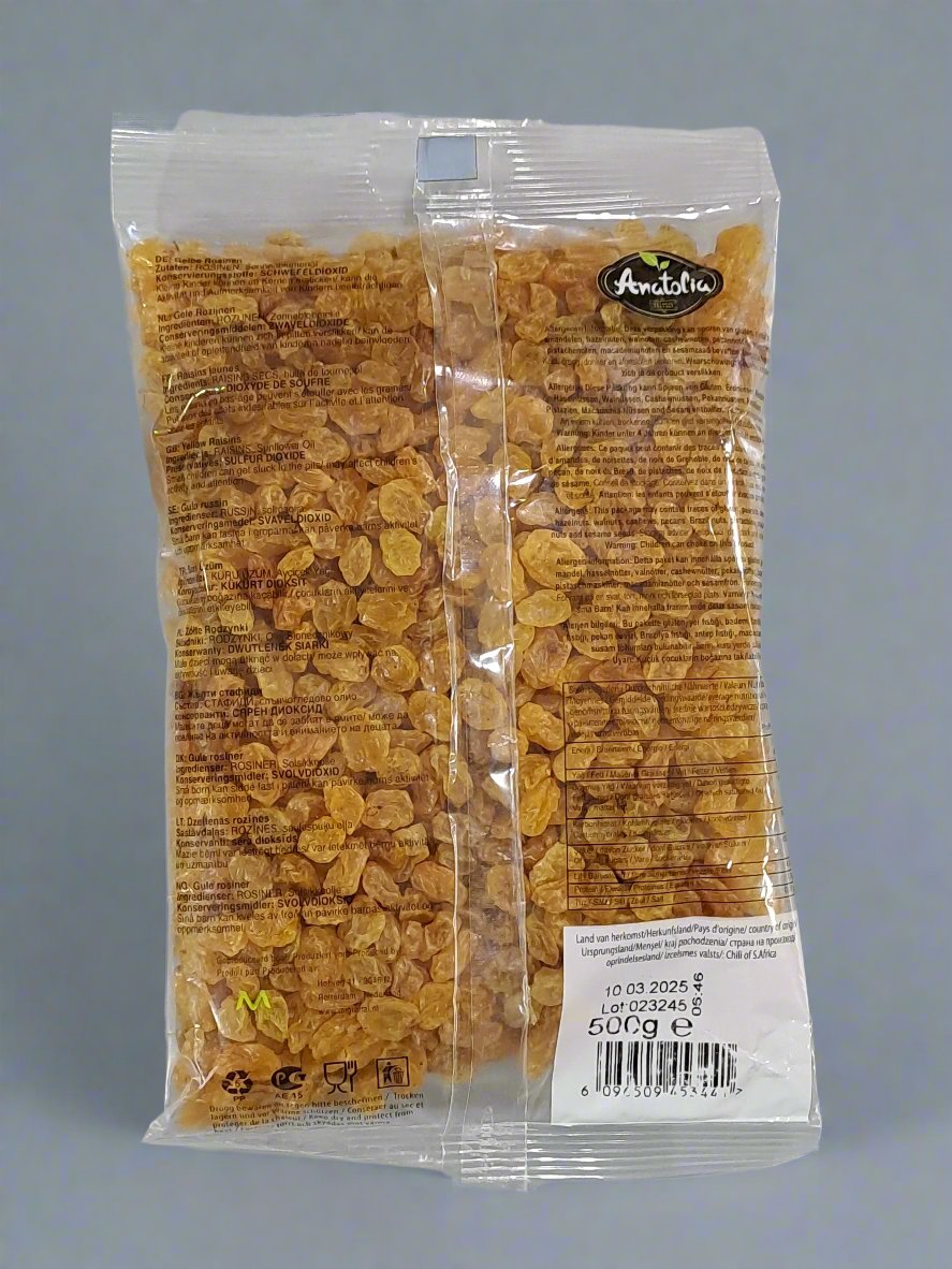 Anatolia Gele Rozijnen Premium Yellow Raisins