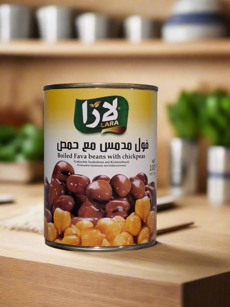 Lara Boiled Fava Beans With Chickpeas