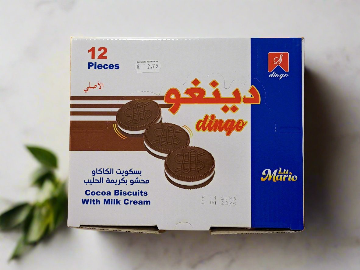 Dingo Cocoa Biscuits With Milk Cream