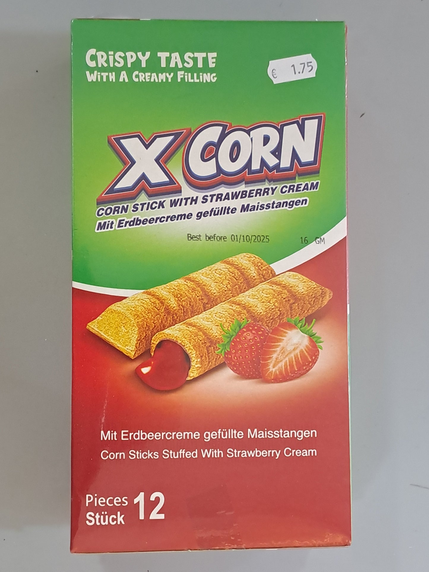 X Corn Corn Stick With Strawberry Cream