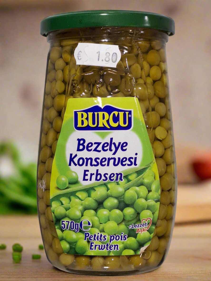 Burcu Bezelye Konservesi Erbsen