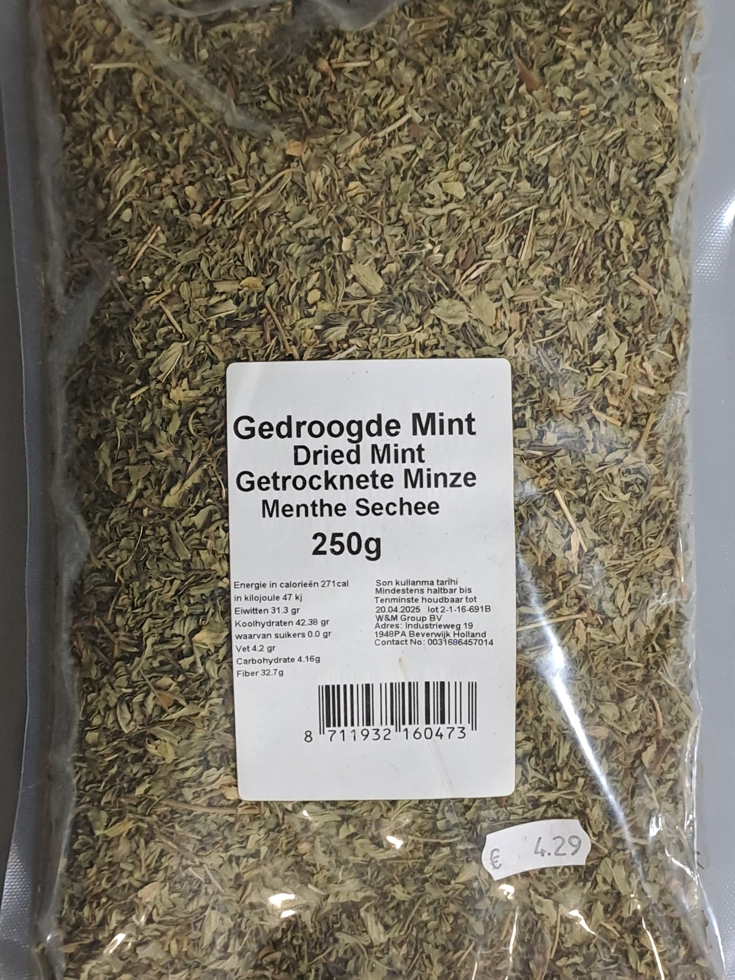 Gedroogde Mint Dried Mint