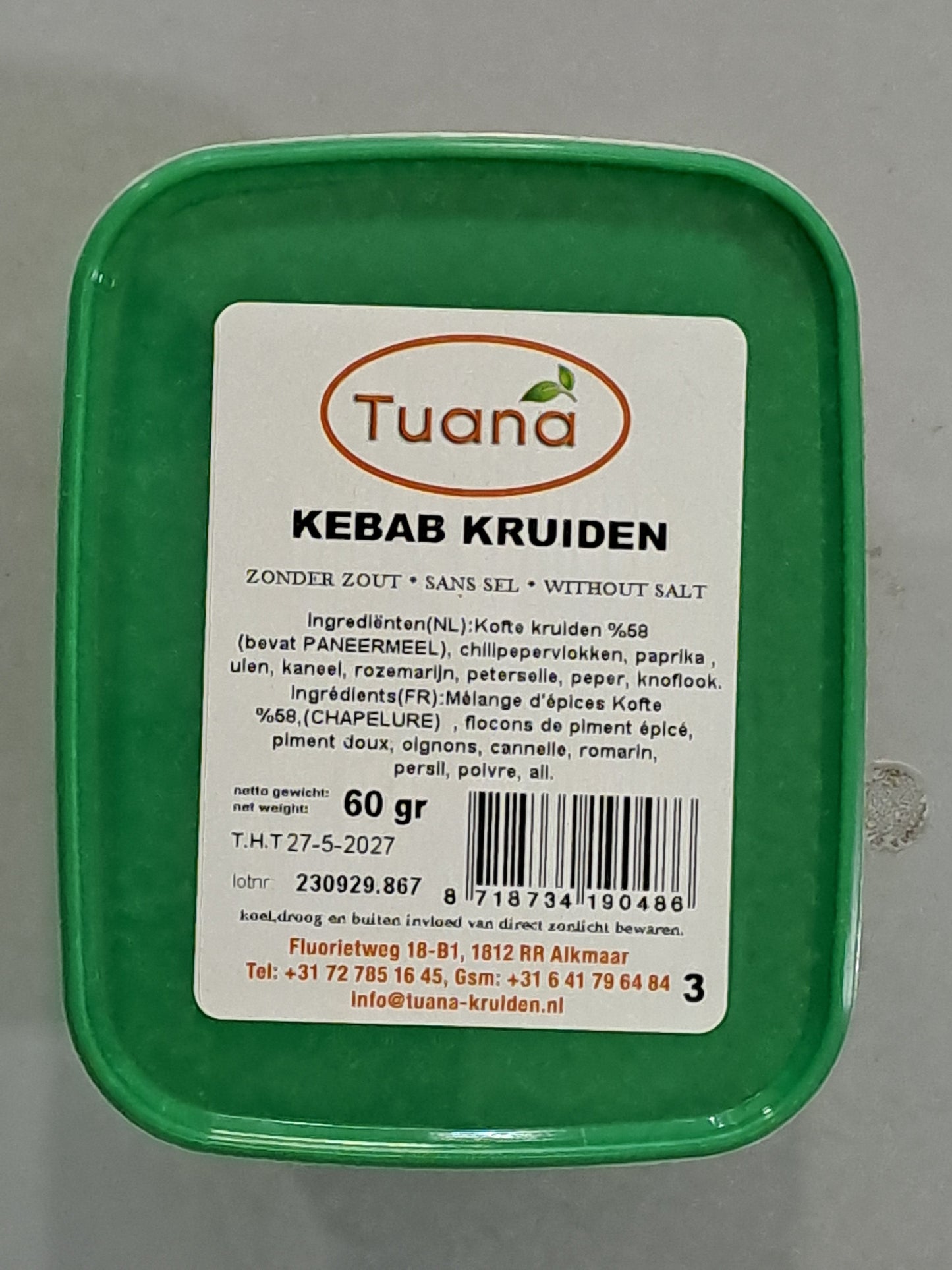 Tuana Kebab Kruiden