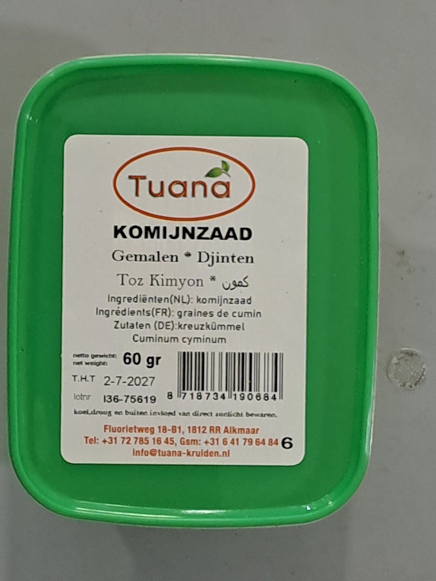 Tuana Komijnzaad Gemalen