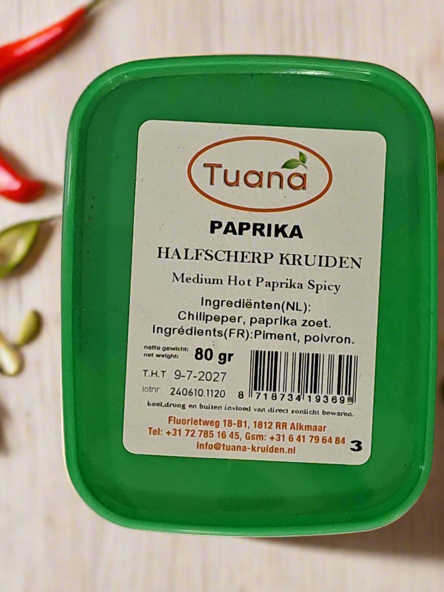 Tuana Paprika Halfscherp Kruiden