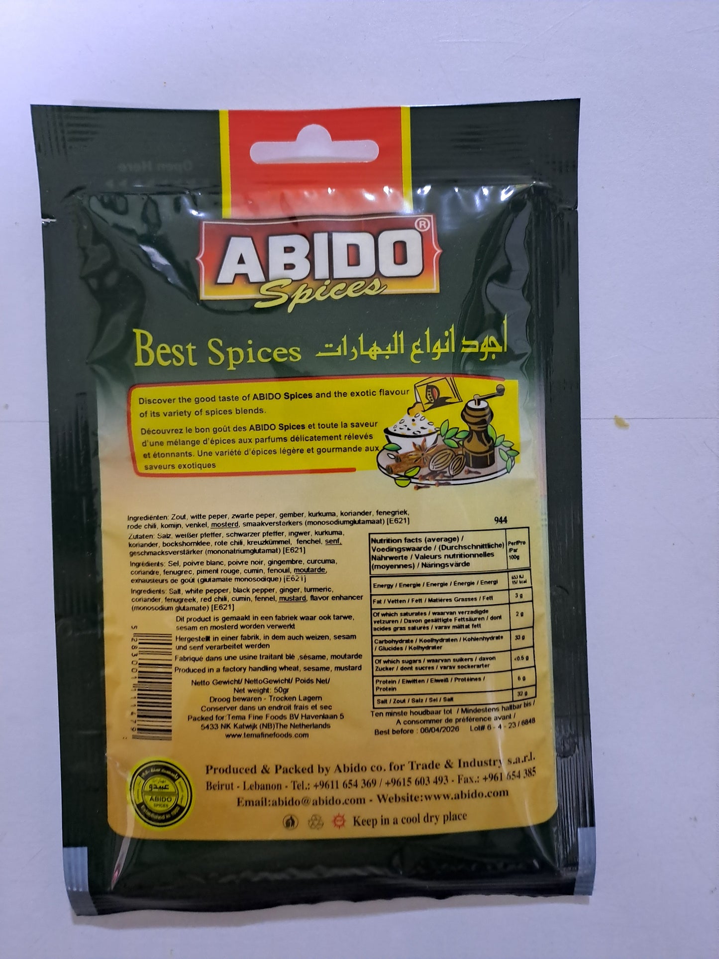 Abido Spices Vis Kruiden