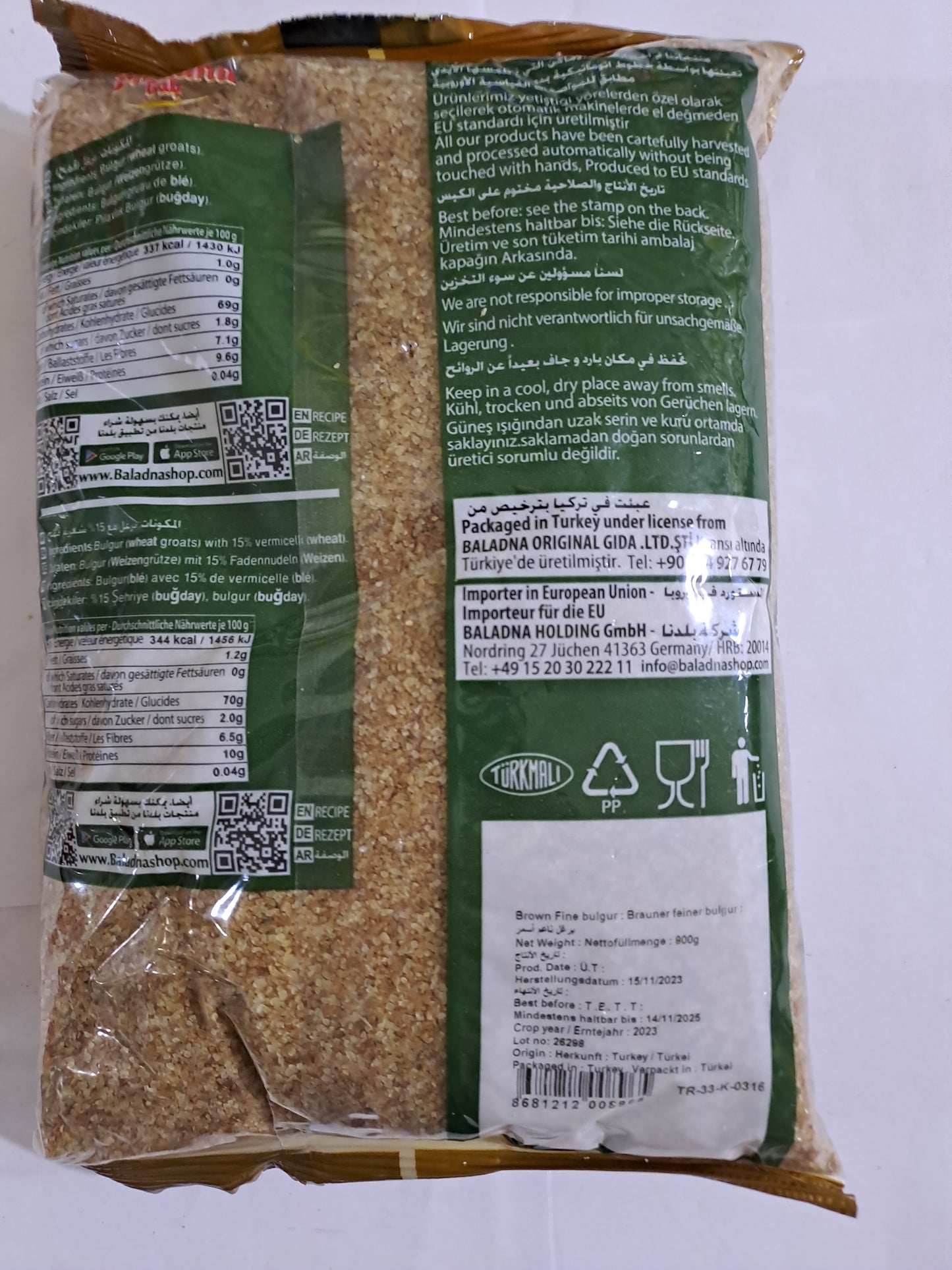 Baladna bulgur Brown Fine