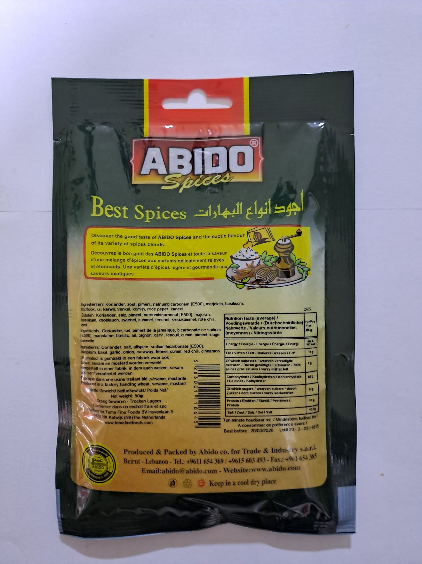 ABIDO SPICES Falafel Kruiden