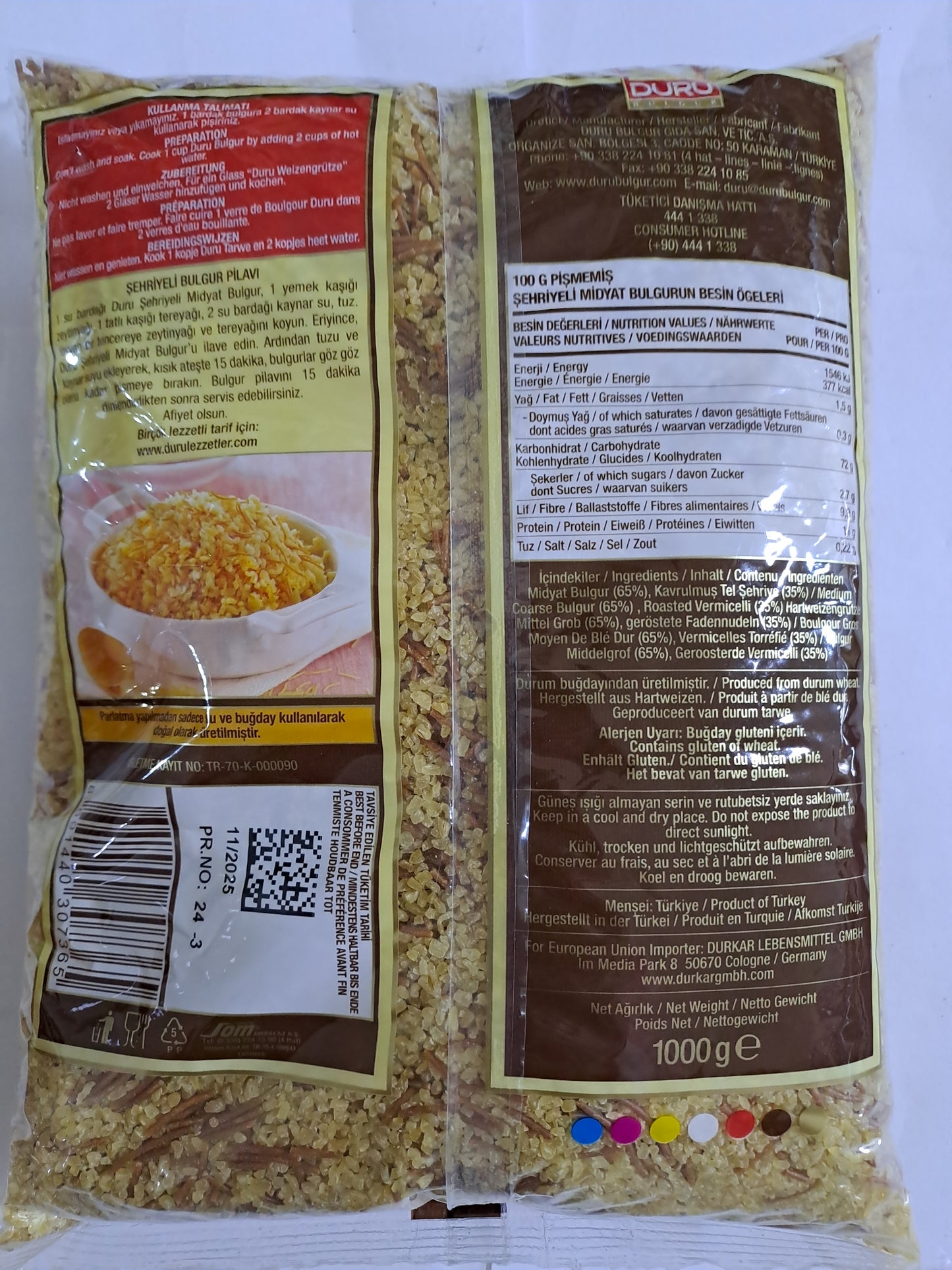 Duru Sehriyeli Midyat Bulgur