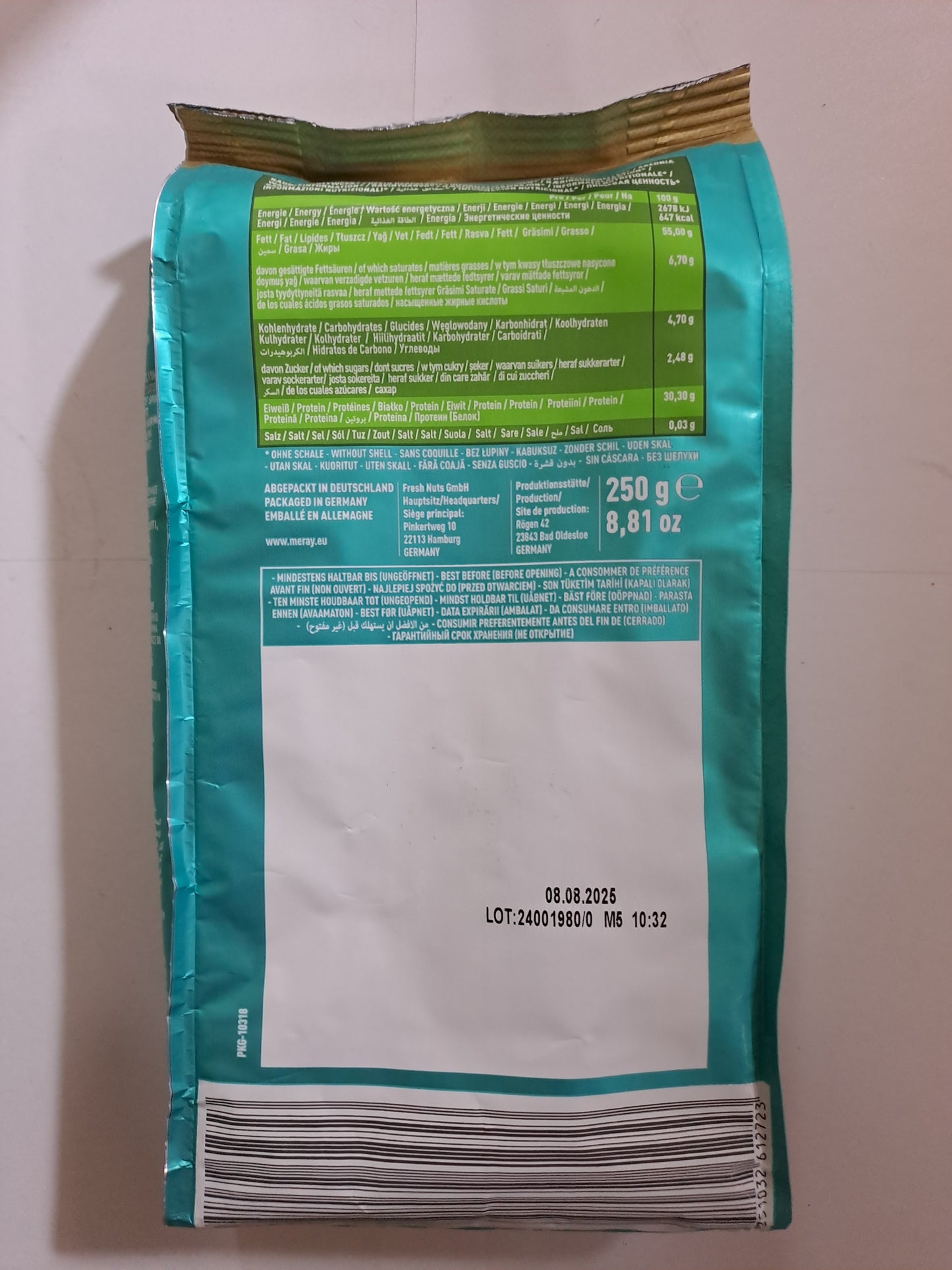 Meray Sunflower Seeds Unsalted