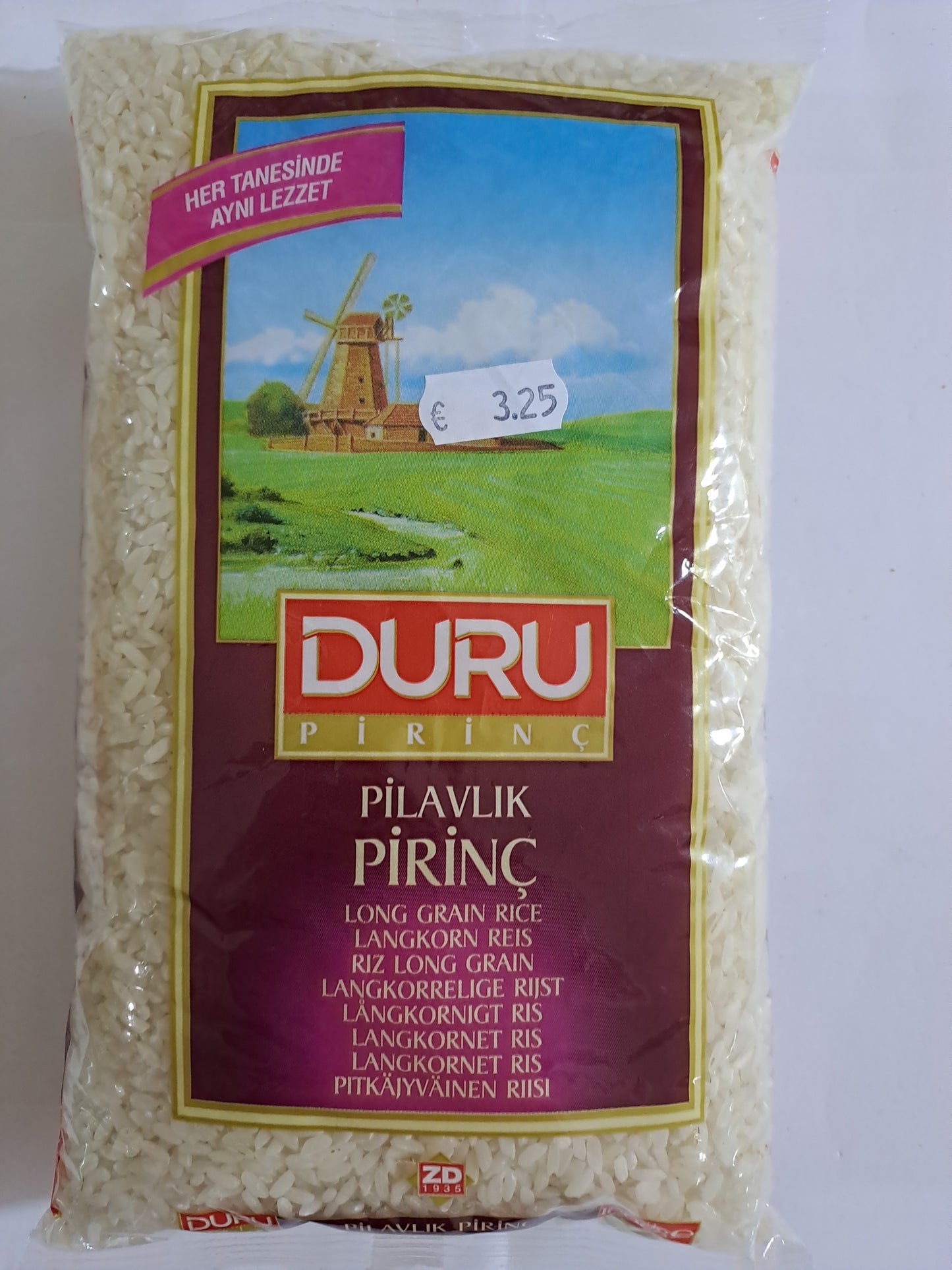 Duru Pilavlik Pirinc Paarse verpakking