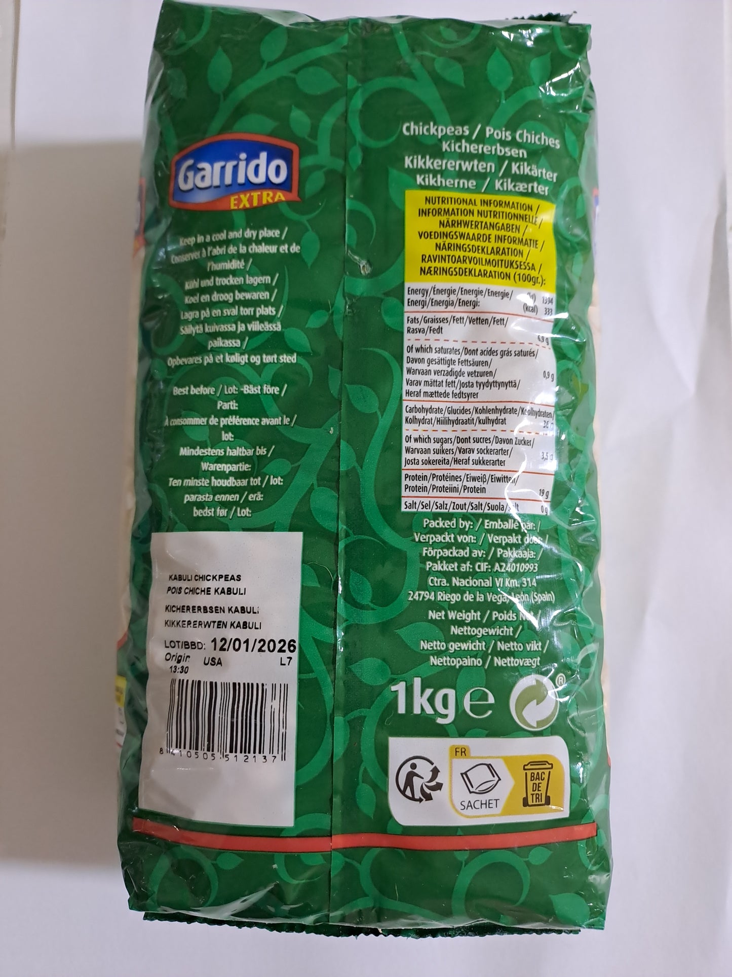 Garrido Nohut Groene pak