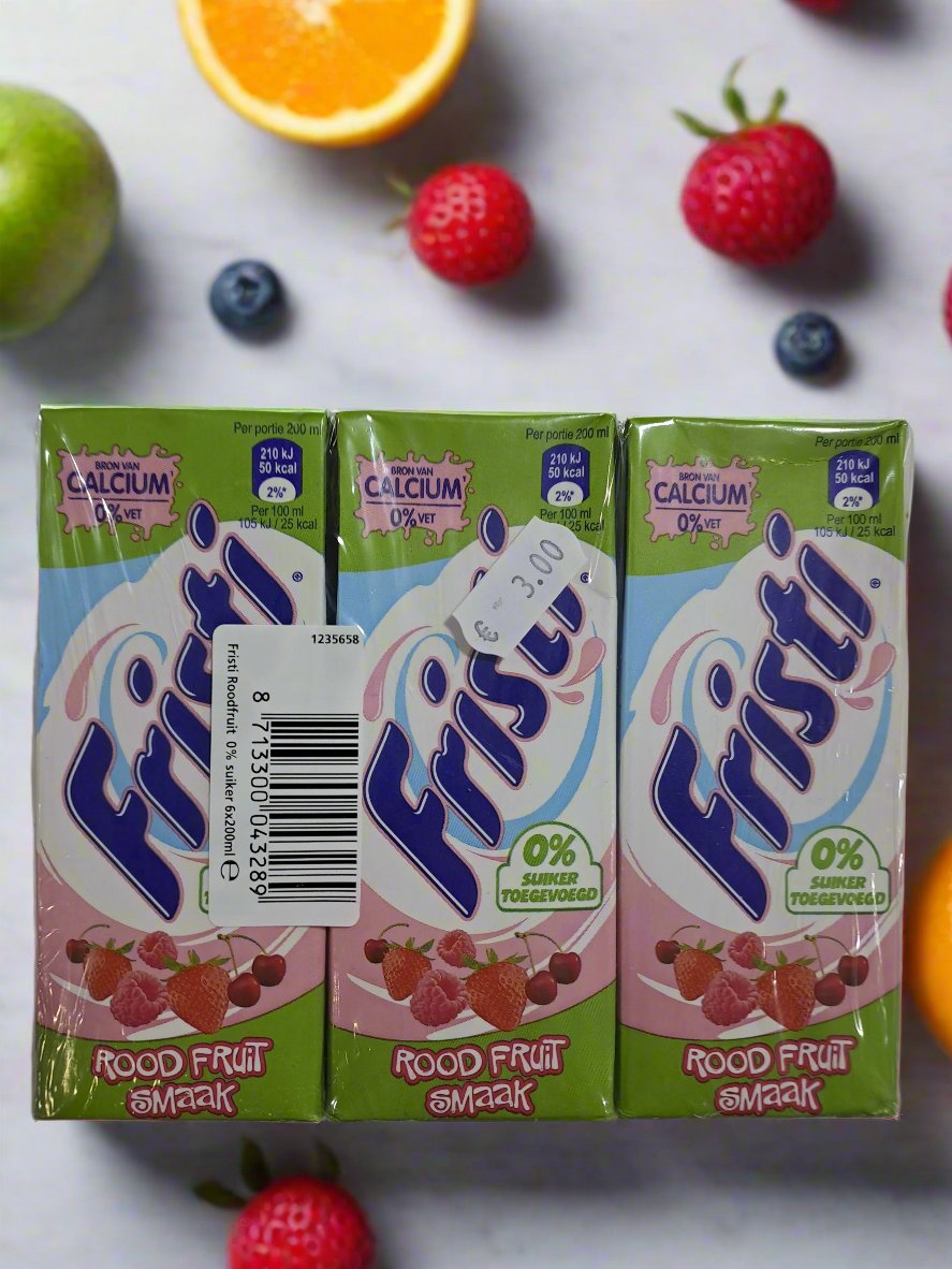 Fristi Rood Fruit 0% Suiker Pak 6×