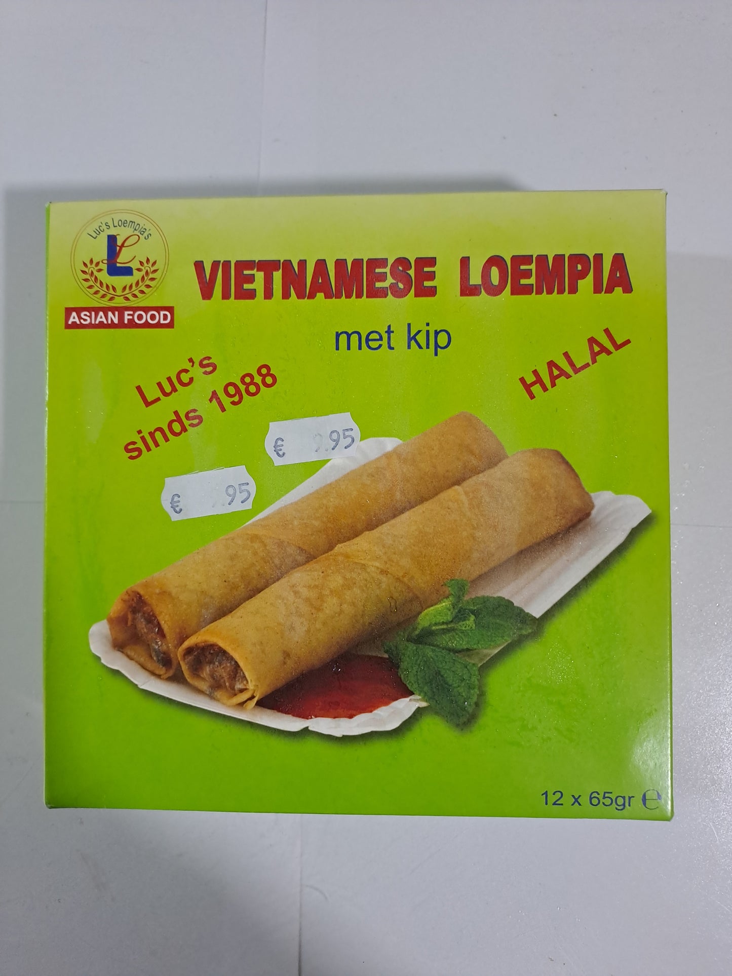 Asian FoodVietnamese Loempia Met Kip Halal 12×65gr