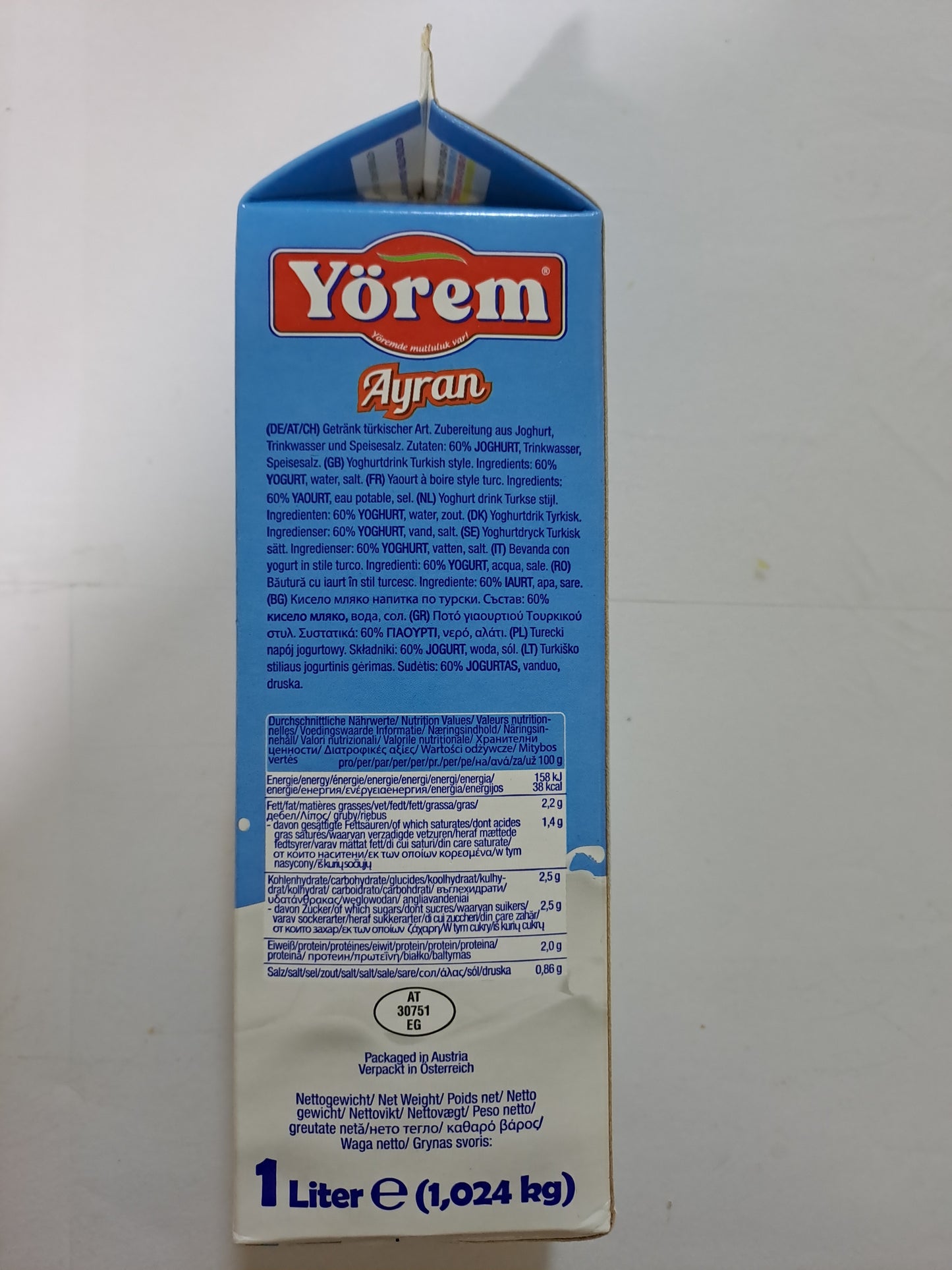 Yorem Ayran 1L