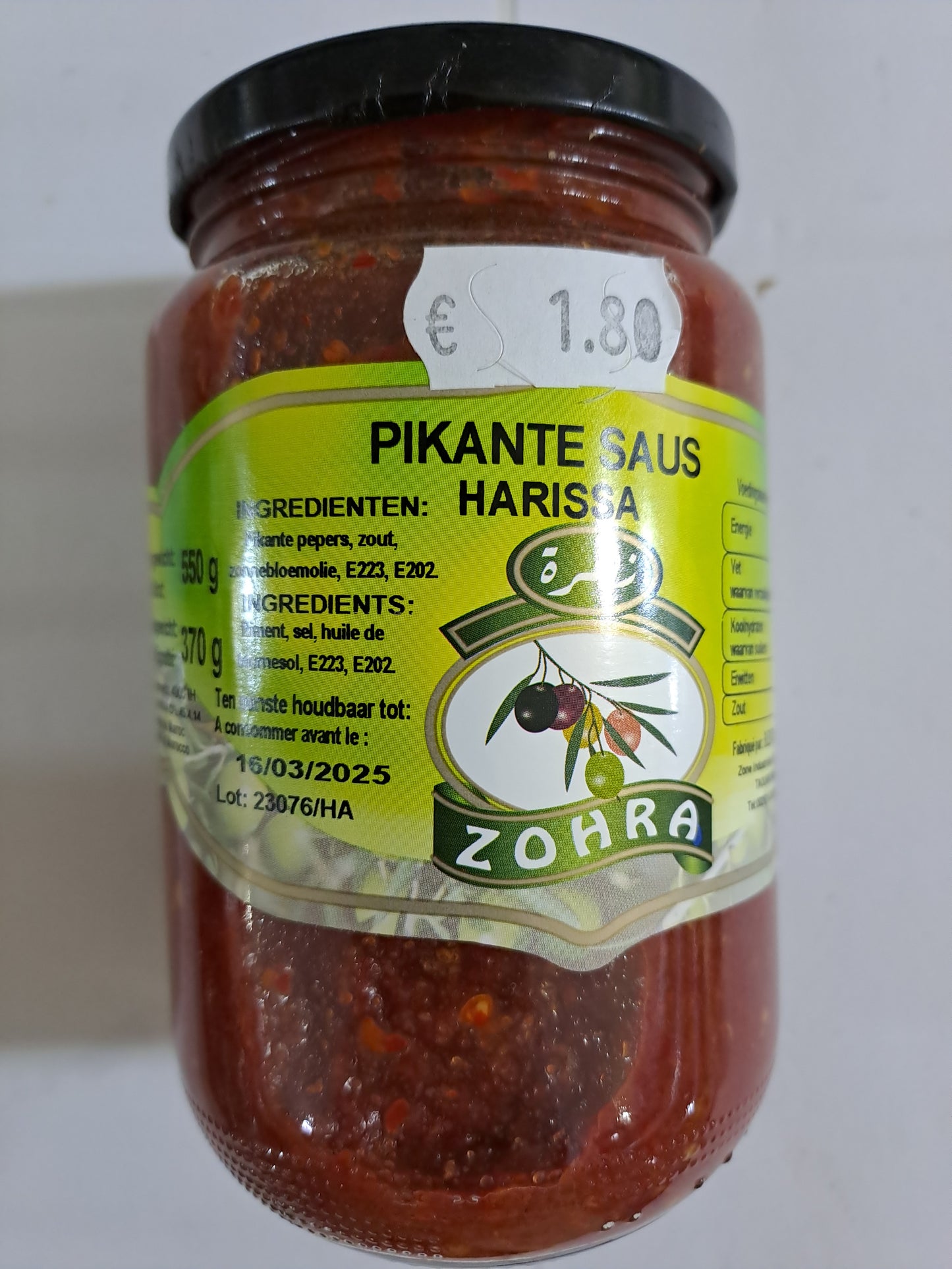 Zohra Pikante Saus Harissa