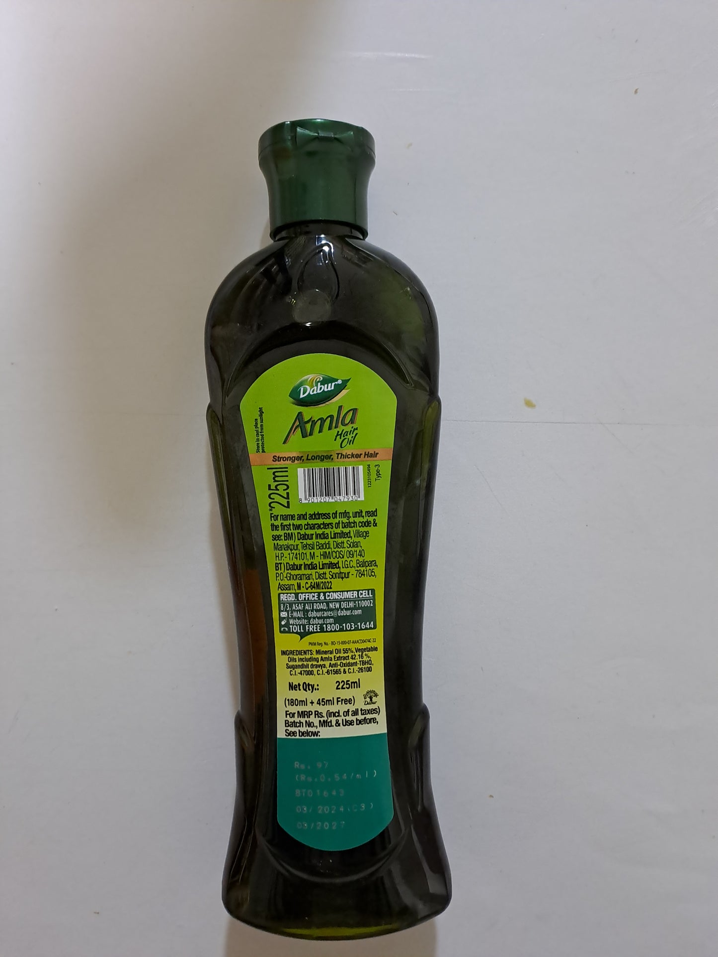 Darbur Amla Haar Oil 225ml
