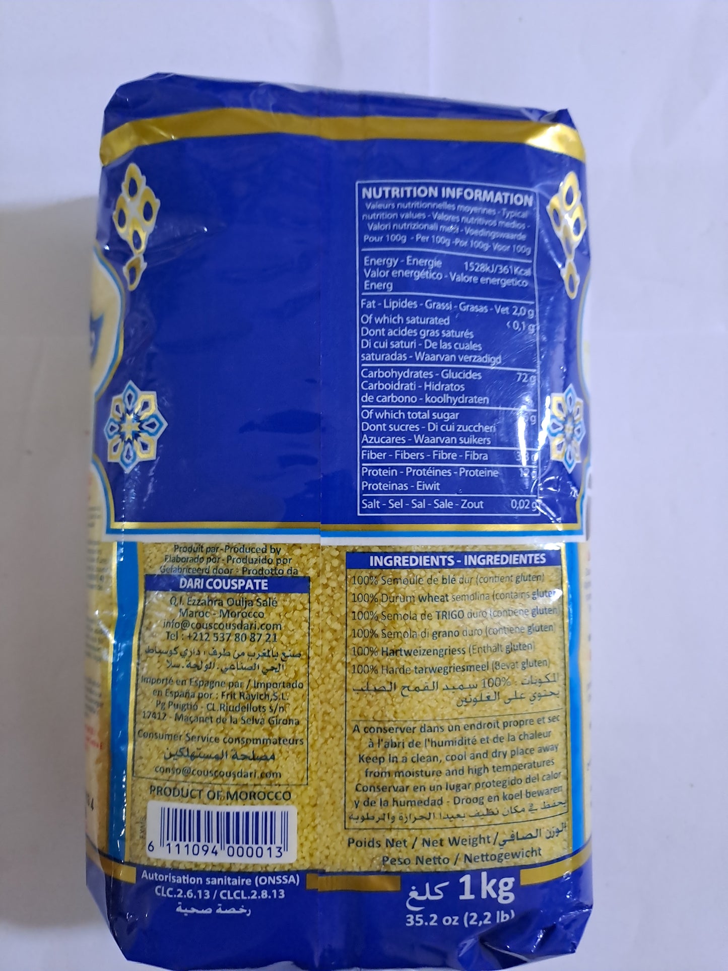 Dari Couscous Moyen