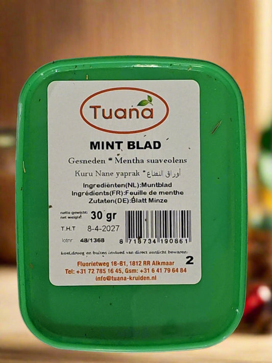 Tuana Mint Blad Gesneden Mentha Suaveolens