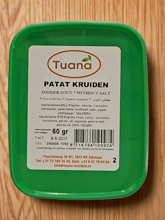Tuana Patat Kruiden Zonder Zout - Without Salt