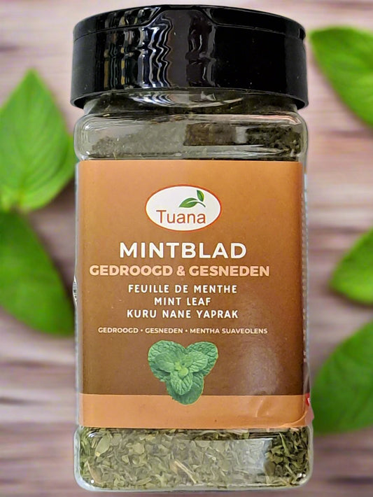 Tuana Mintblad Gedroogd & Gesneden