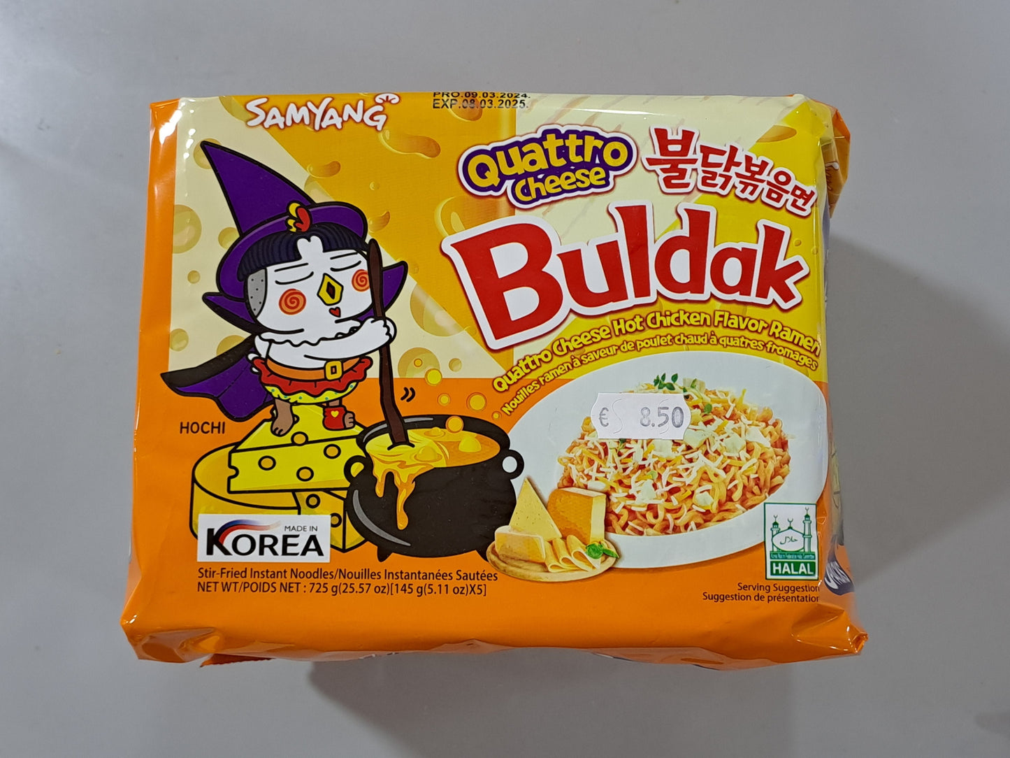 Samyang Buldak Quattro Cheese Hot Chicken Flavor Ramen Pak