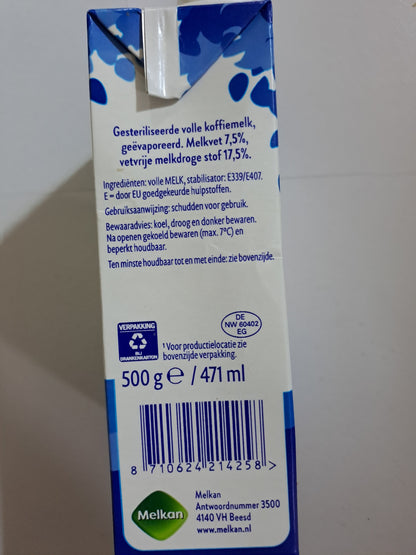 Melkan Volle Koffiemelk