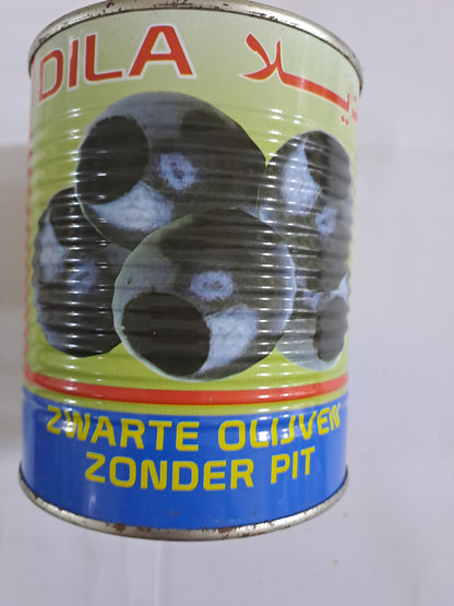 Dila zwarte olijven zonder pit