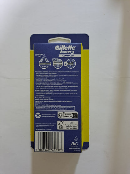 Gillette Sensor3 Comfort 4+2  Gratis Scheermesjes