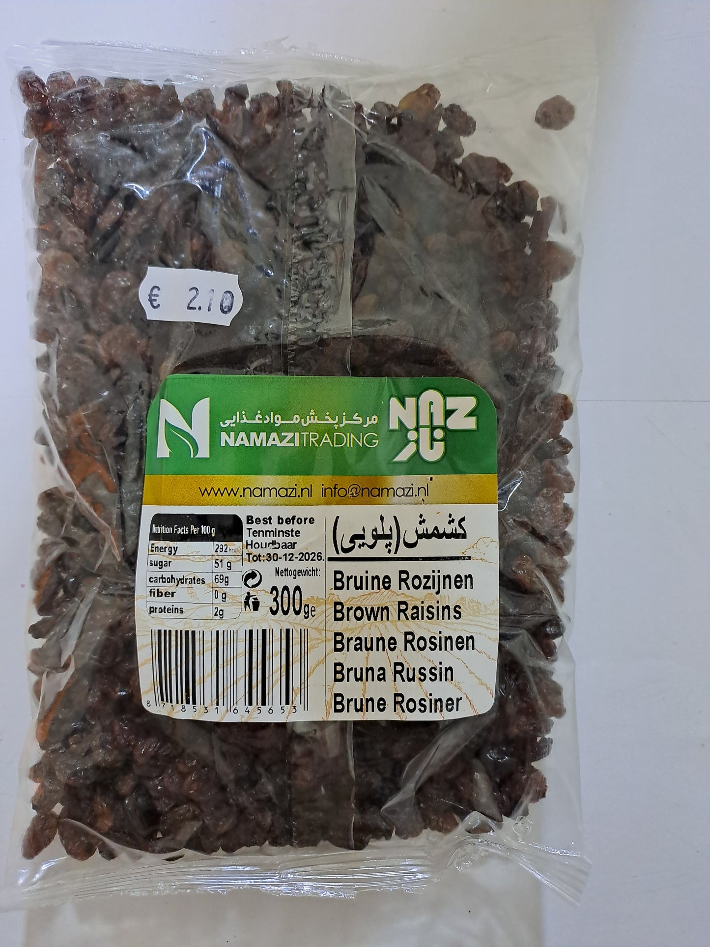 Naz Bruine Rozijnen