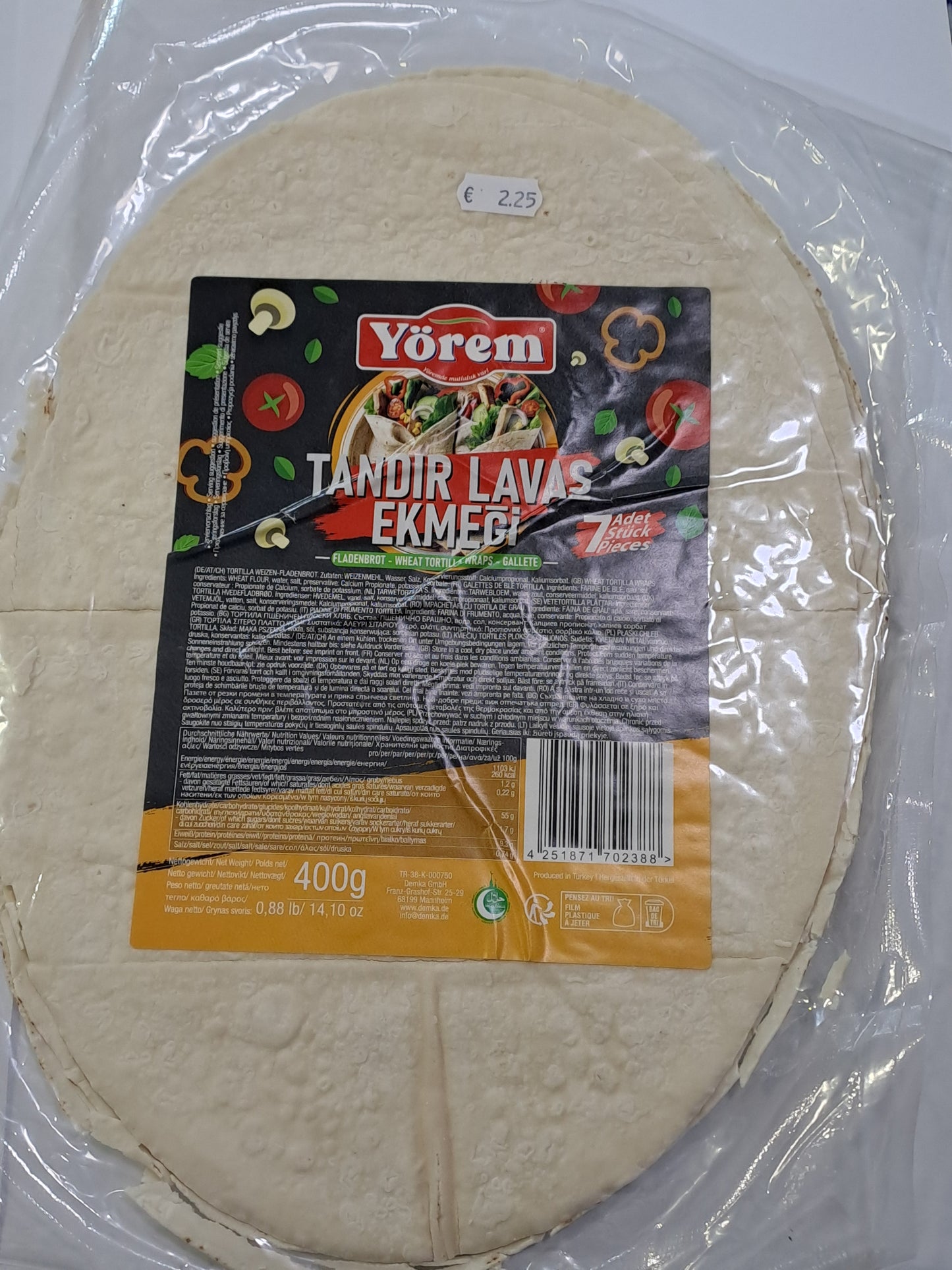 Yorem tandir lavas ekmegi