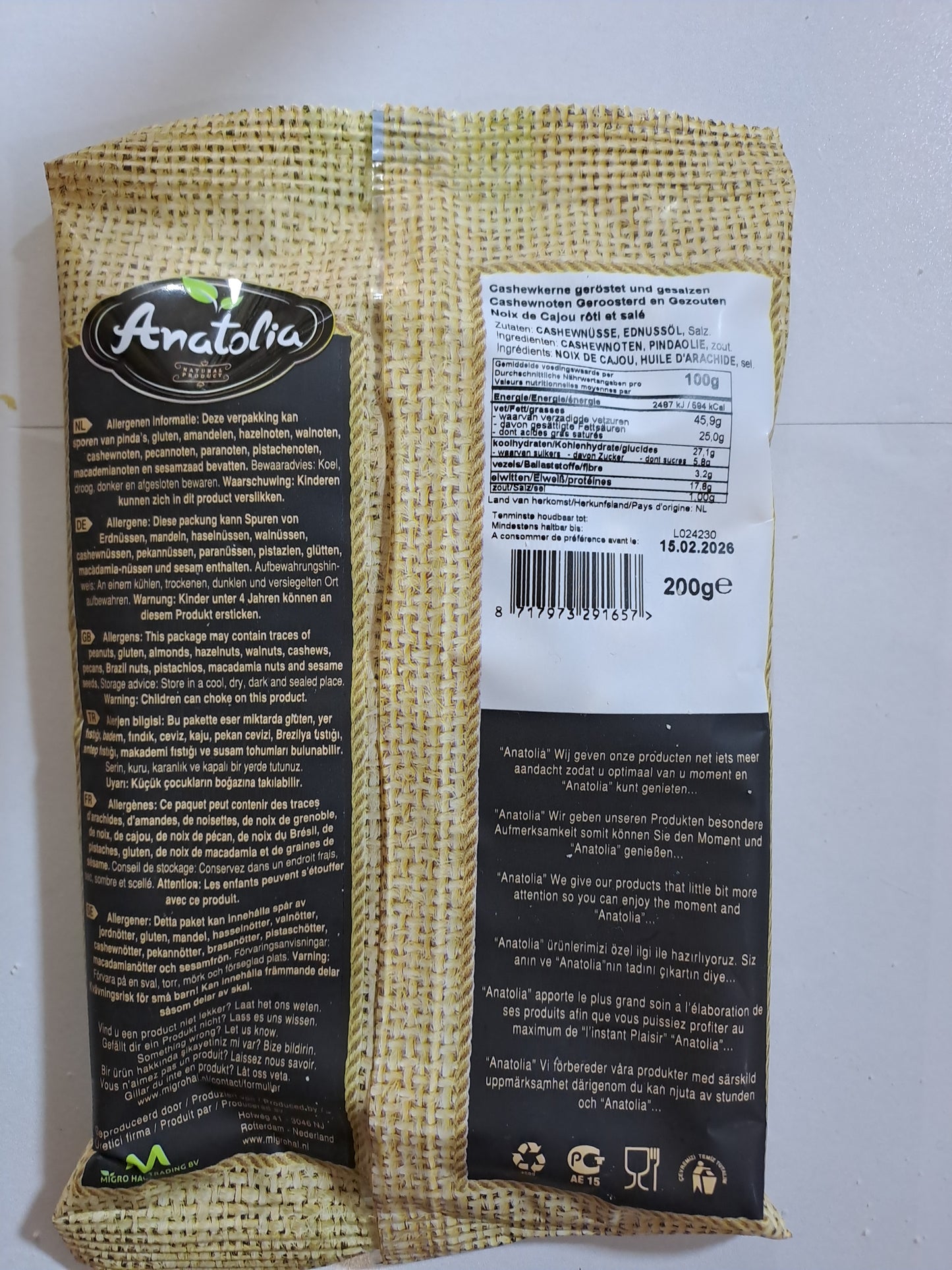 Anatolia salted cashews